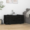 vidaXL - Opbergbox - 91x40,5x42 - cm - massief - grenenhout - zwart