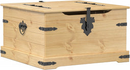 vidaXL - Opbergbox - Corona - 78x78x45 - cm - massief - grenenhout