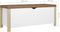 vidaXL - Opbergbox - en - kussen - 105x40x45 - cm - spaanplaat - wit - en - sonoma - eiken