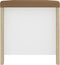 vidaXL - Opbergbox - en - kussen - 105x40x45 - cm - spaanplaat - wit - en - sonoma - eiken