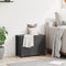 vidaXL - Opbergbox - grijs - 60x32x45,5 - cm - massief - grenenhout