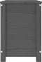 vidaXL - Opbergbox - grijs - 60x32x45,5 - cm - massief - grenenhout
