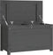 vidaXL - Opbergbox - grijs - 80x40x45,5 - cm - massief - grenenhout