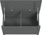 vidaXL - Opbergbox - grijs - 80x40x45,5 - cm - massief - grenenhout