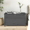 vidaXL - Opbergbox - grijs - 80x40x45,5 - cm - massief - grenenhout