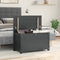 vidaXL - Opbergbox - grijs - 80x40x45,5 - cm - massief - grenenhout