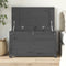 vidaXL - Opbergbox - grijs - 80x40x45,5 - cm - massief - grenenhout