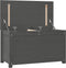 vidaXL - Opbergbox - grijs - 80x40x45,5 - cm - massief - grenenhout