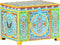 vidaXL - Opbergbox - handgeschilderd - 50x40x40 - cm - massief - mangohout