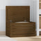 vidaXL - Opbergbox - honingbruin - 59,5x36,5x33 - cm - massief - grenenhout