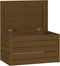 vidaXL - Opbergbox - honingbruin - 59,5x36,5x33 - cm - massief - grenenhout