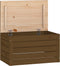 vidaXL - Opbergbox - honingbruin - 59,5x36,5x33 - cm - massief - grenenhout
