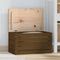 vidaXL - Opbergbox - honingbruin - 59,5x36,5x33 - cm - massief - grenenhout