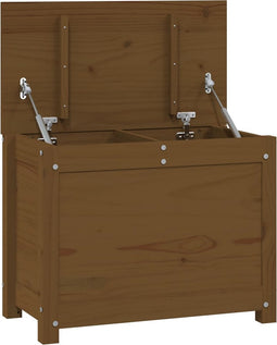 vidaXL - Opbergbox - honingbruin - 60x32x45,5 - cm - massief - grenenhout