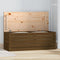vidaXL - Opbergbox - honingbruin - 89x36,5x33 - cm - massief - grenenhout