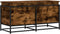 vidaXL - Opbergbox - met - deksel - 100x40x51,5 - cm - bewerkt - hout - gerookt - eiken