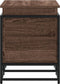 vidaXL - Opbergbox - met - deksel - 100x40x51,5 - cm - bewerkt - hout - bruin - eiken