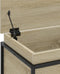 vidaXL - Opbergbox - met - deksel - 100x40x51,5 - cm - bewerkt - hout - sonoma - eiken