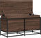vidaXL - Opbergbox - met - deksel - 100x40x51,5 - cm - bewerkt - hout - bruin - eiken