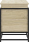 vidaXL - Opbergbox - met - deksel - 100x40x51,5 - cm - bewerkt - hout - sonoma - eiken