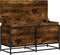 vidaXL - Opbergbox - met - deksel - 100x40x51,5 - cm - bewerkt - hout - gerookt - eiken