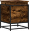 vidaXL - Opbergbox - met - deksel - 40x40x51,5 - cm - bewerkt - hout - gerookt - eiken