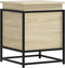 vidaXL - Opbergbox - met - deksel - 40x40x51,5 - cm - bewerkt - hout - sonoma - eiken