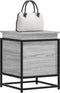 vidaXL - Opbergbox - met - deksel - 40x40x51,5 - cm - bewerkt - hout - grijs - sonoma
