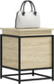 vidaXL - Opbergbox - met - deksel - 40x40x51,5 - cm - bewerkt - hout - sonoma - eiken