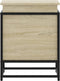 vidaXL - Opbergbox - met - deksel - 40x40x51,5 - cm - bewerkt - hout - sonoma - eiken