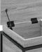 vidaXL - Opbergbox - met - deksel - 40x40x51,5 - cm - bewerkt - hout - grijs - sonoma