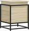 vidaXL - Opbergbox - met - deksel - 40x40x51,5 - cm - bewerkt - hout - sonoma - eiken
