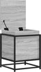 vidaXL - Opbergbox - met - deksel - 40x40x51,5 - cm - bewerkt - hout - grijs - sonoma