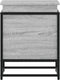 vidaXL - Opbergbox - met - deksel - 40x40x51,5 - cm - bewerkt - hout - grijs - sonoma
