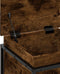 vidaXL - Opbergbox - met - deksel - 40x40x51,5 - cm - bewerkt - hout - gerookt - eiken