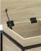 vidaXL - Opbergbox - met - deksel - 40x40x51,5 - cm - bewerkt - hout - sonoma - eiken