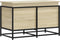 vidaXL - Opbergbox - met - deksel - 80x40x51,5 - cm - bewerkt - hout - sonoma - eiken