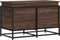 vidaXL - Opbergbox - met - deksel - 80x40x51,5 - cm - bewerkt - hout - bruin - eiken