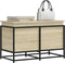 vidaXL - Opbergbox - met - deksel - 80x40x51,5 - cm - bewerkt - hout - sonoma - eiken