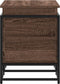 vidaXL - Opbergbox - met - deksel - 80x40x51,5 - cm - bewerkt - hout - bruin - eiken