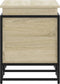 vidaXL - Opbergbox - met - deksel - 80x40x51,5 - cm - bewerkt - hout - sonoma - eiken