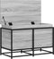 vidaXL - Opbergbox - met - deksel - 80x40x51,5 - cm - bewerkt - hout - grijs - sonoma