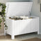 vidaXL - Opbergbox - met - deksel - RANA - 100x49x54 - cm - massief - grenenhout - wit