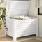 vidaXL - Opbergbox - met - deksel - RANA - 100x49x54 - cm - massief - grenenhout - wit