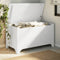 vidaXL - Opbergbox - met - deksel - RANA - 100x49x54 - cm - massief - grenenhout - wit