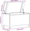 vidaXL - Opbergbox - met - deksel - RANA - 100x49x54 - cm - massief - grenenhout - wit