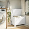 vidaXL - Opbergbox - met - deksel - RANA - 100x49x54 - cm - massief - grenenhout - wit