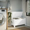 vidaXL - Opbergbox - met - deksel - RANA - 100x49x54 - cm - massief - grenenhout - wit