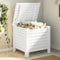 vidaXL - Opbergbox - met - deksel - RANA - 60x49x54 - cm - massief - grenenhout - wit