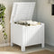vidaXL - Opbergbox - met - deksel - RANA - 60x49x54 - cm - massief - grenenhout - wit